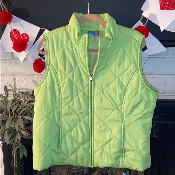 Jackets & Coats Lime Green Quilted Vest Poshmark